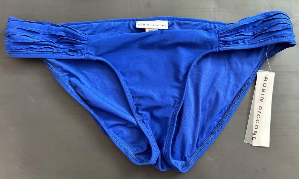 Robin Piccone Swim Bottom, Blue, L, NWT